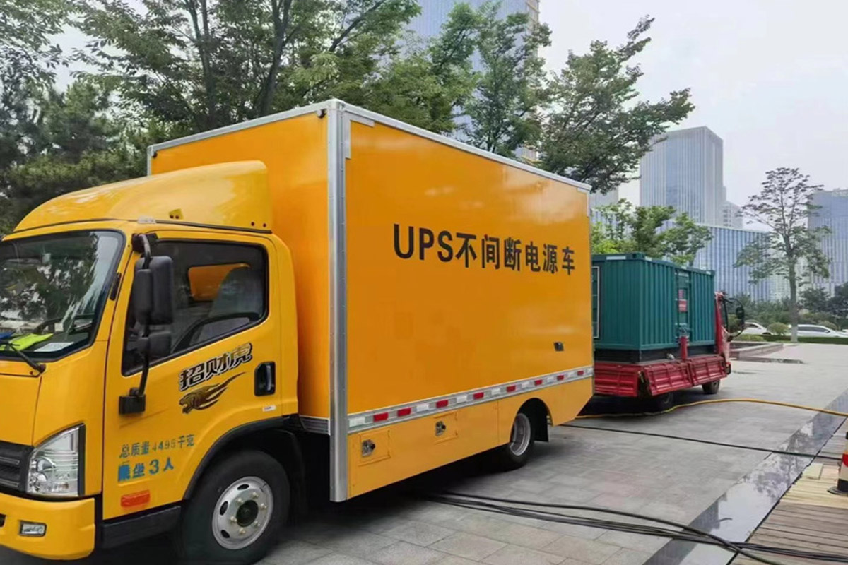 金凤发电机租赁施工现场